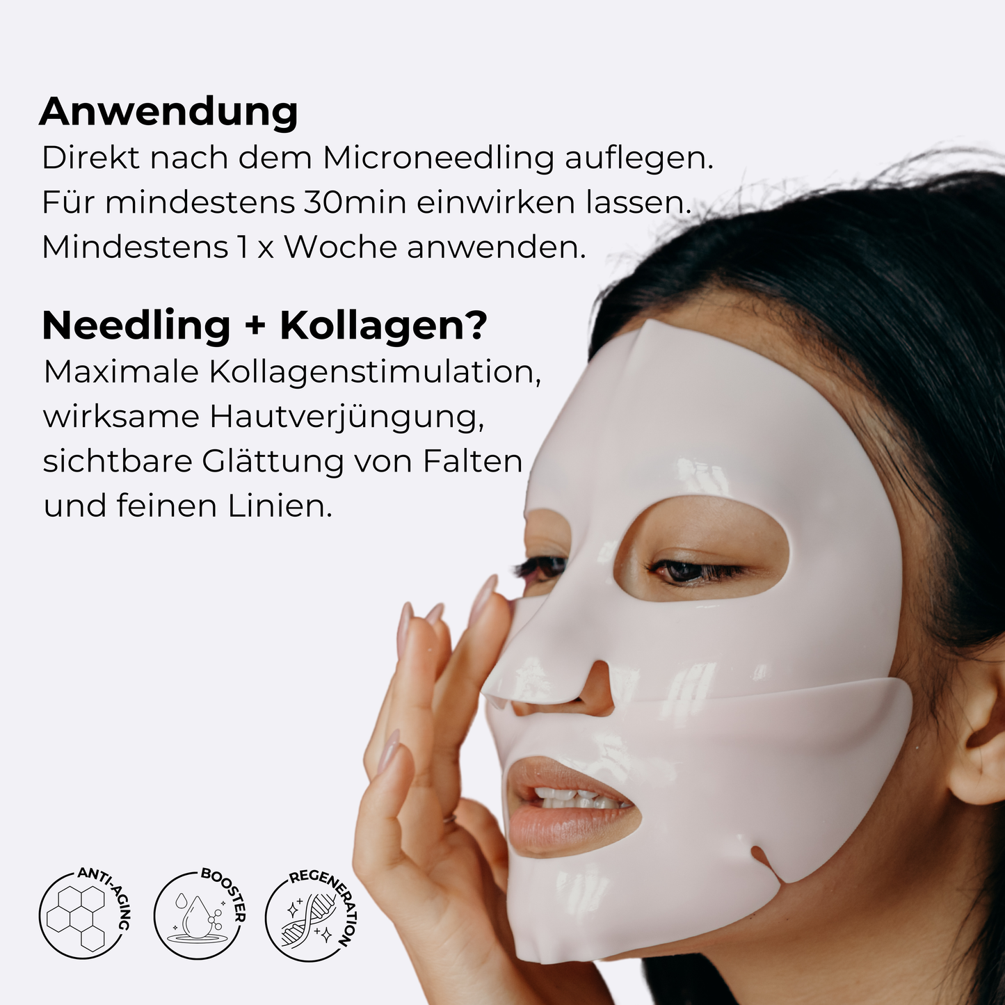Kollagenmaske und Microneedling-Kombination für Hautstraffung und Faltenreduktion, SK10-Bundle