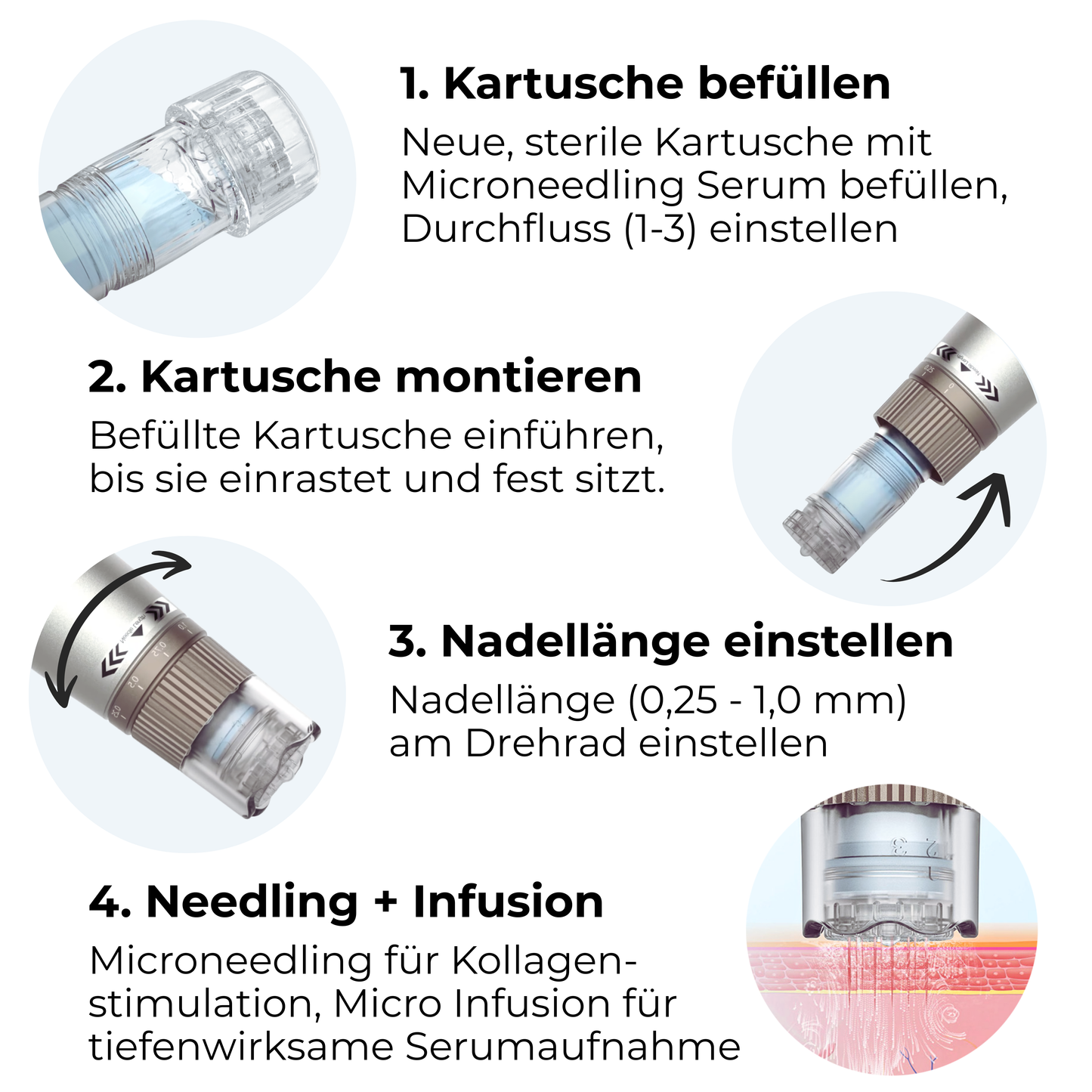 Micro Infusion Pen HydraGlow ᐅ Microneedling & Serum Infusion in einem Schritt