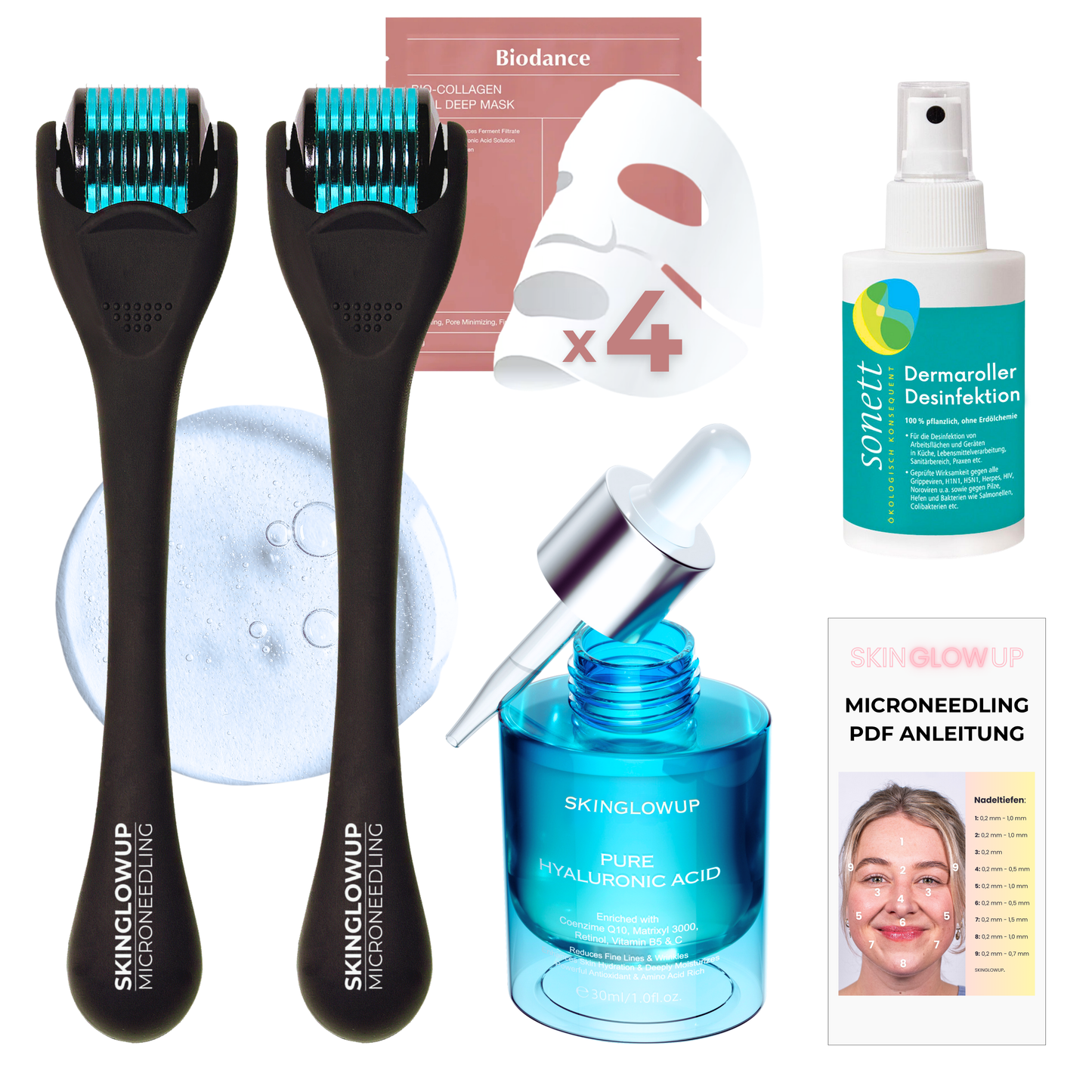 Falten Dermaroller 0,5mm ᐅ Falten im Gesicht zuhause glätten