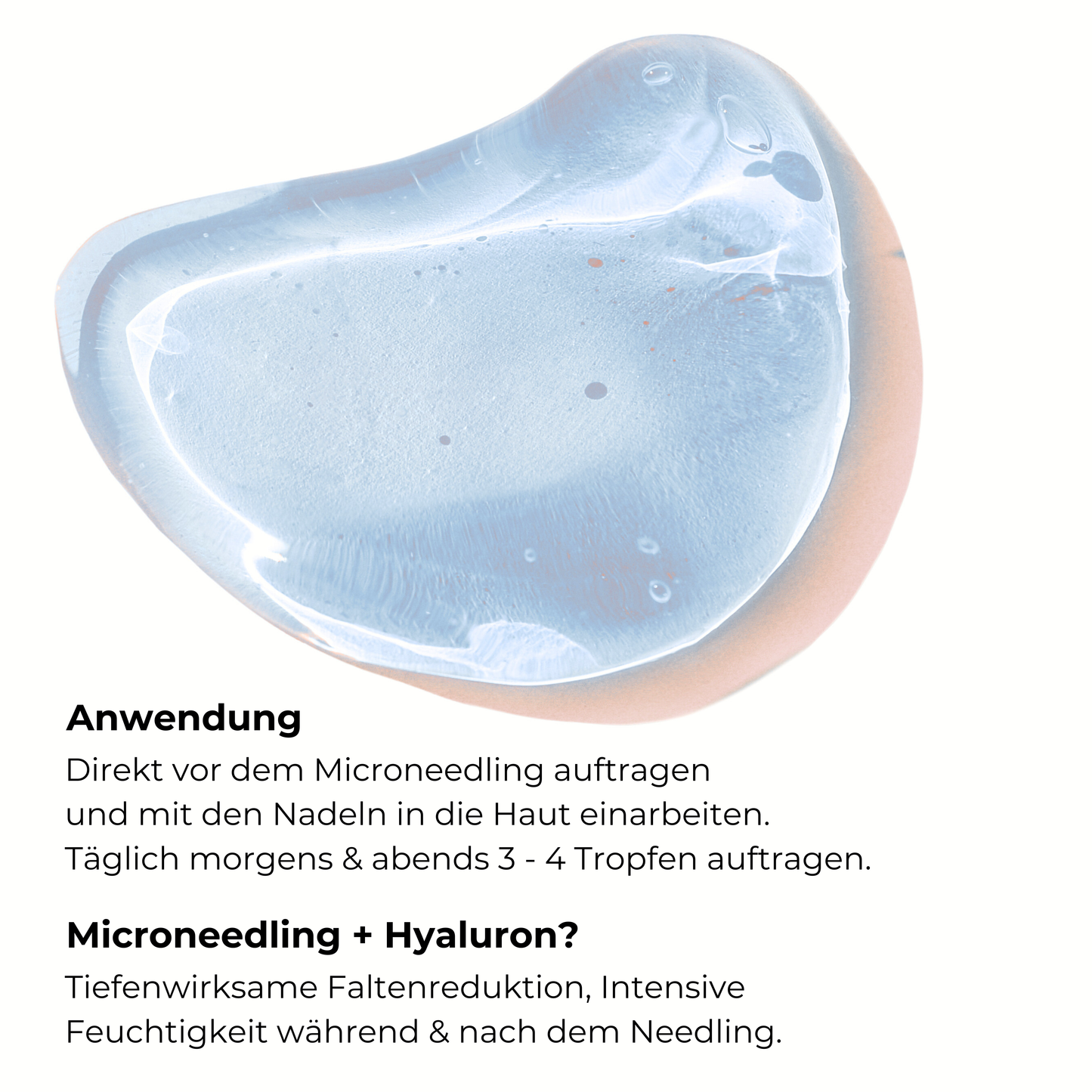 Anwendung des Hyaluron Serums in Verbindung mit Microneedling für maximale Feuchtigkeitsversorgung.