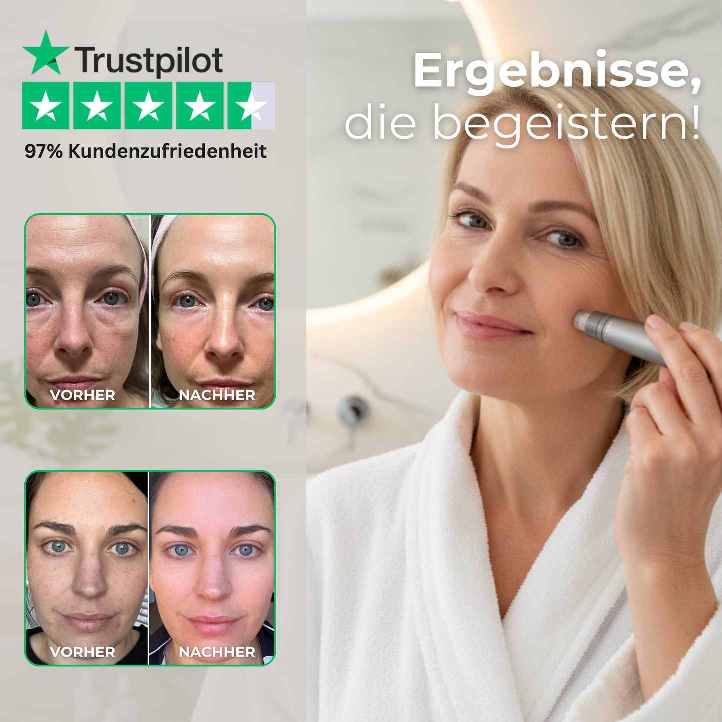 Micro Infusion Pen HydraGlow ᐅ Microneedling & Serum Infusion in einem Schritt