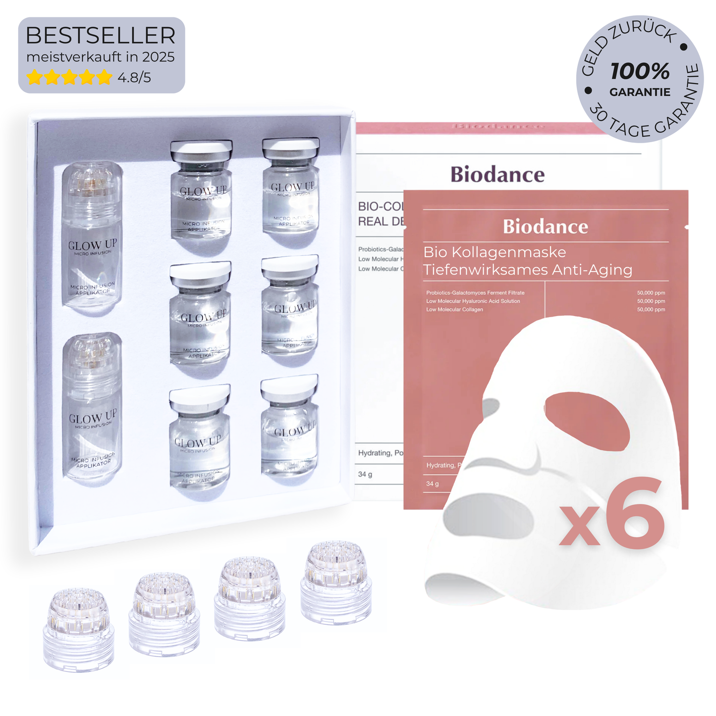 Micro Infusion System Komplett Set ᐅ Falten reduzieren & Haut verjüngen