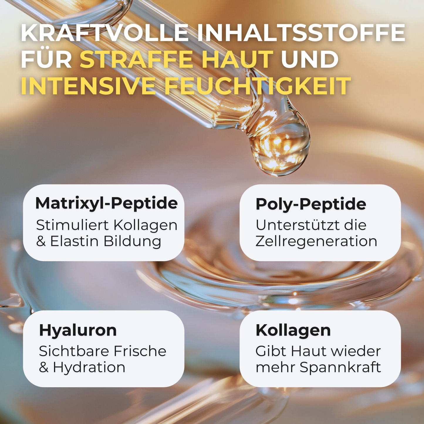 GlowUp Peptide Serum für Straffung & Hydration ᐅ Serum für Micro Infusion Pen