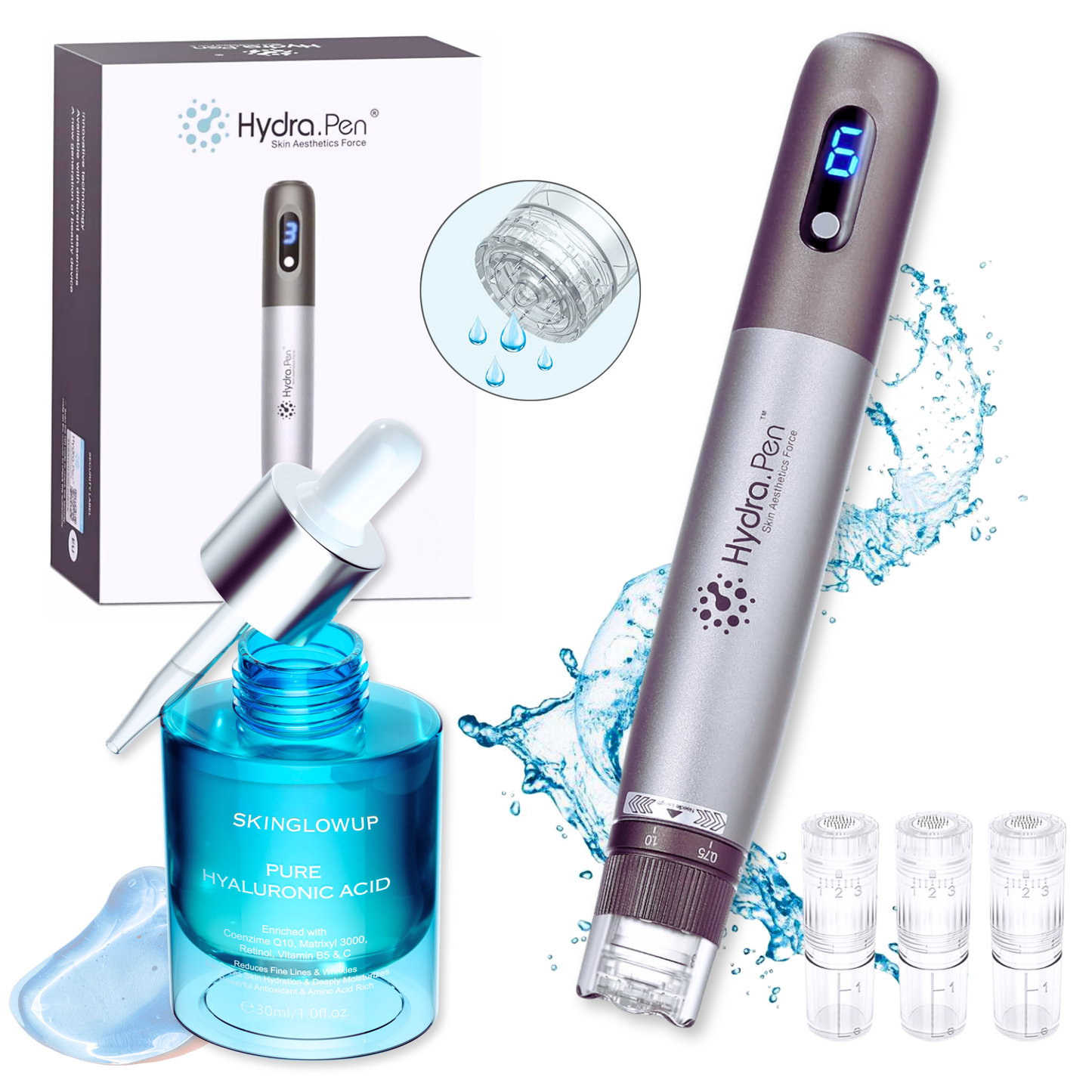 Micro Infusion Pen HydraGlow ᐅ Microneedling & Serum Infusion in einem Schritt