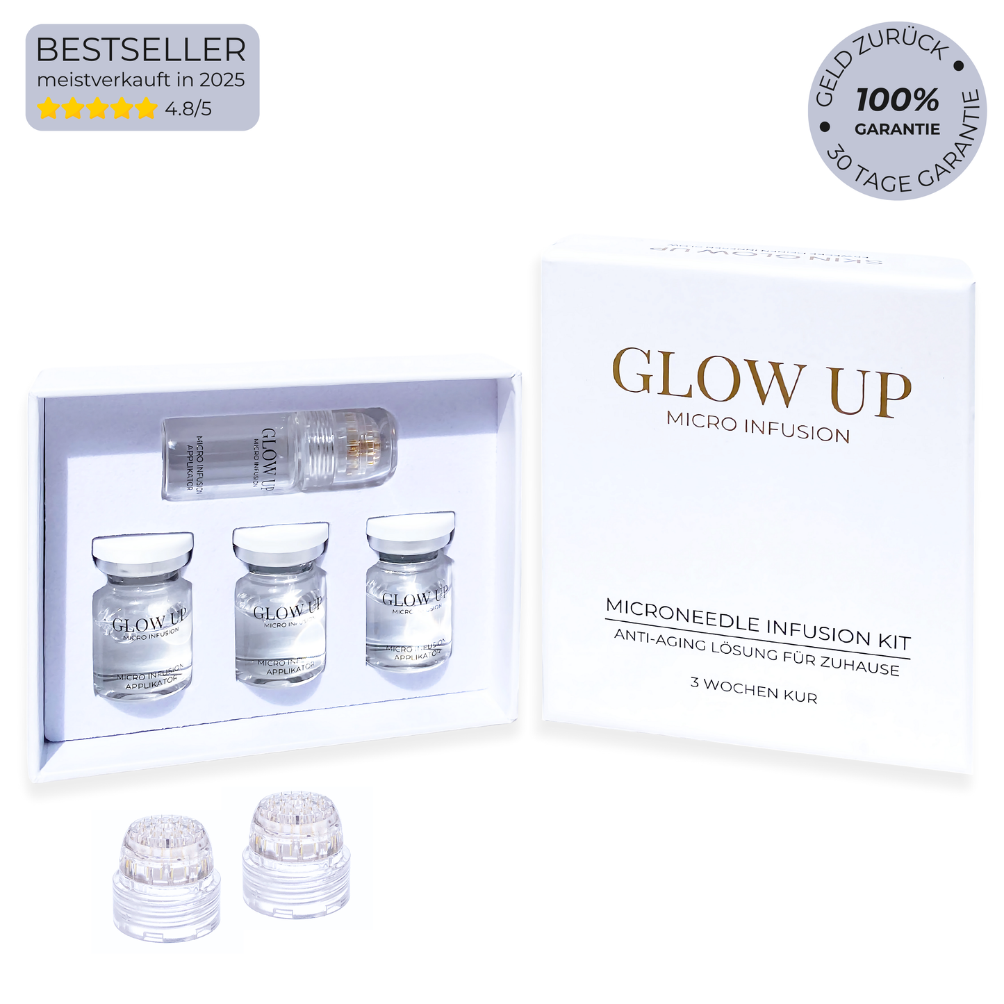 Micro Infusion System Komplett Set ᐅ Falten reduzieren & Haut verjüngen