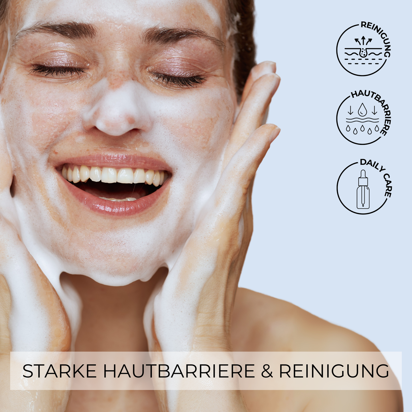 Milder Ceramide Gesichtsreiniger ᐅ Hautbarriere vor dem Needling stärken