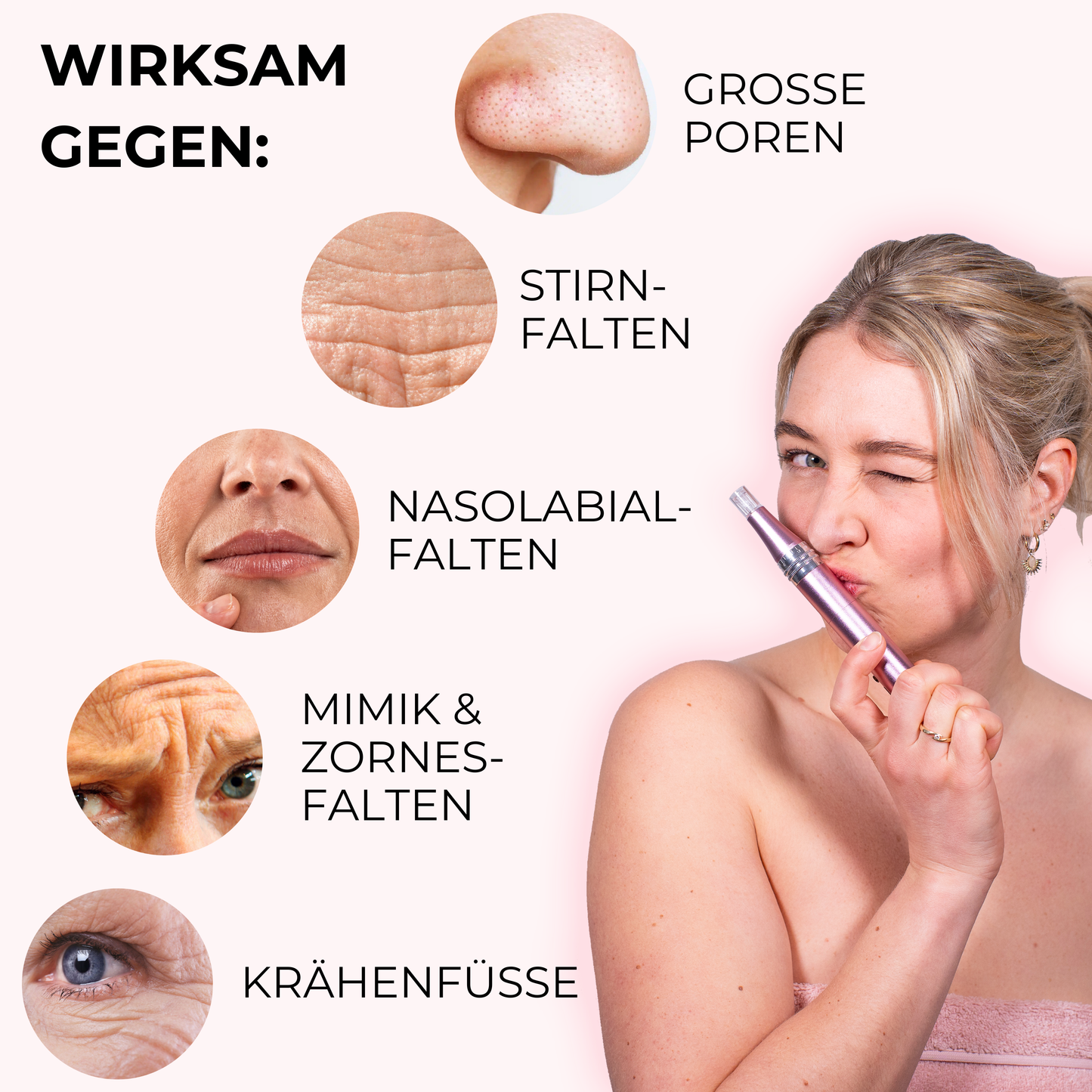 Anti-Aging Dermapen ᐅ Glatte Haut & weniger Falten zuhause