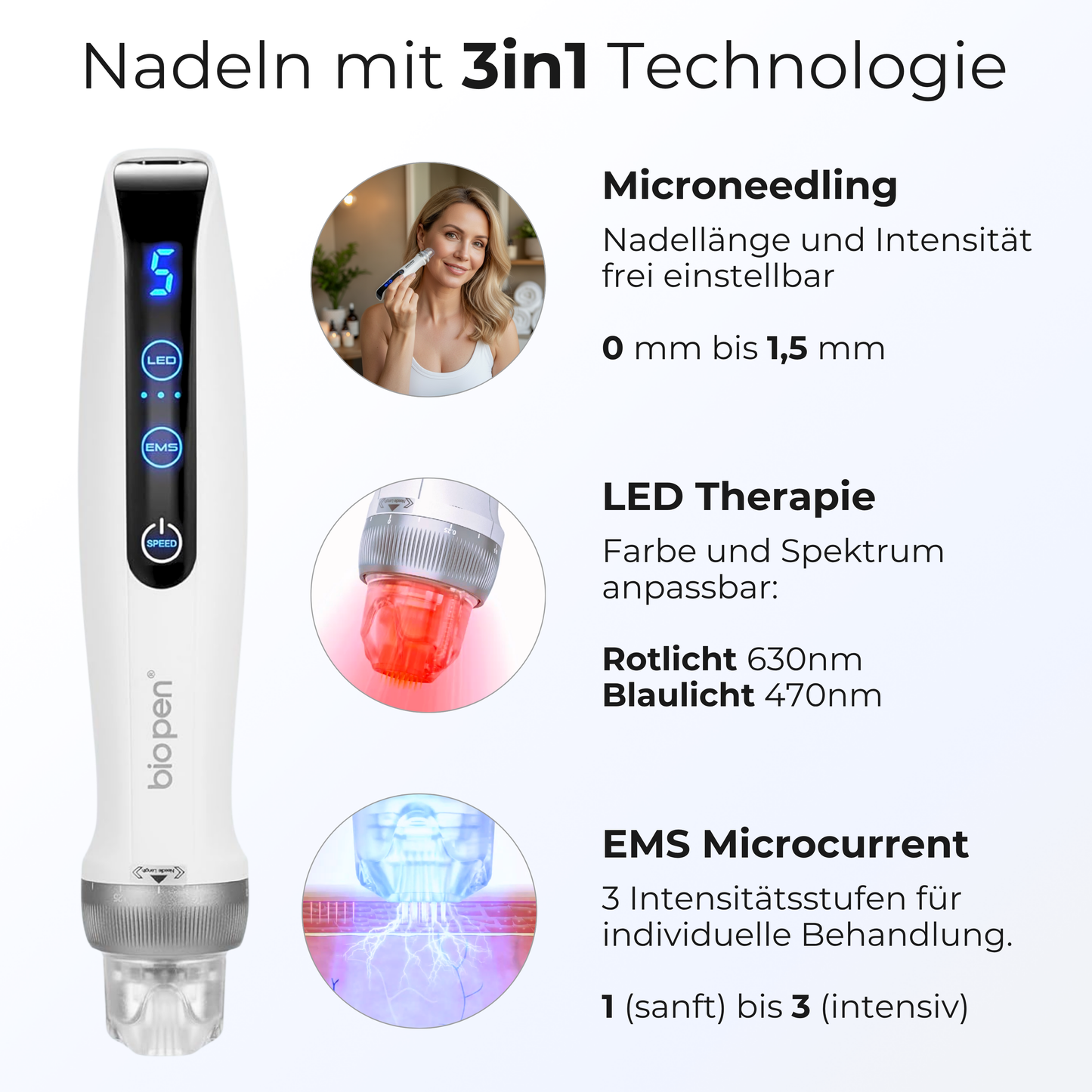 Dermapen Anti-Aging PRO 3in1 Ersatznadeln ᐅ 25er Nadeln