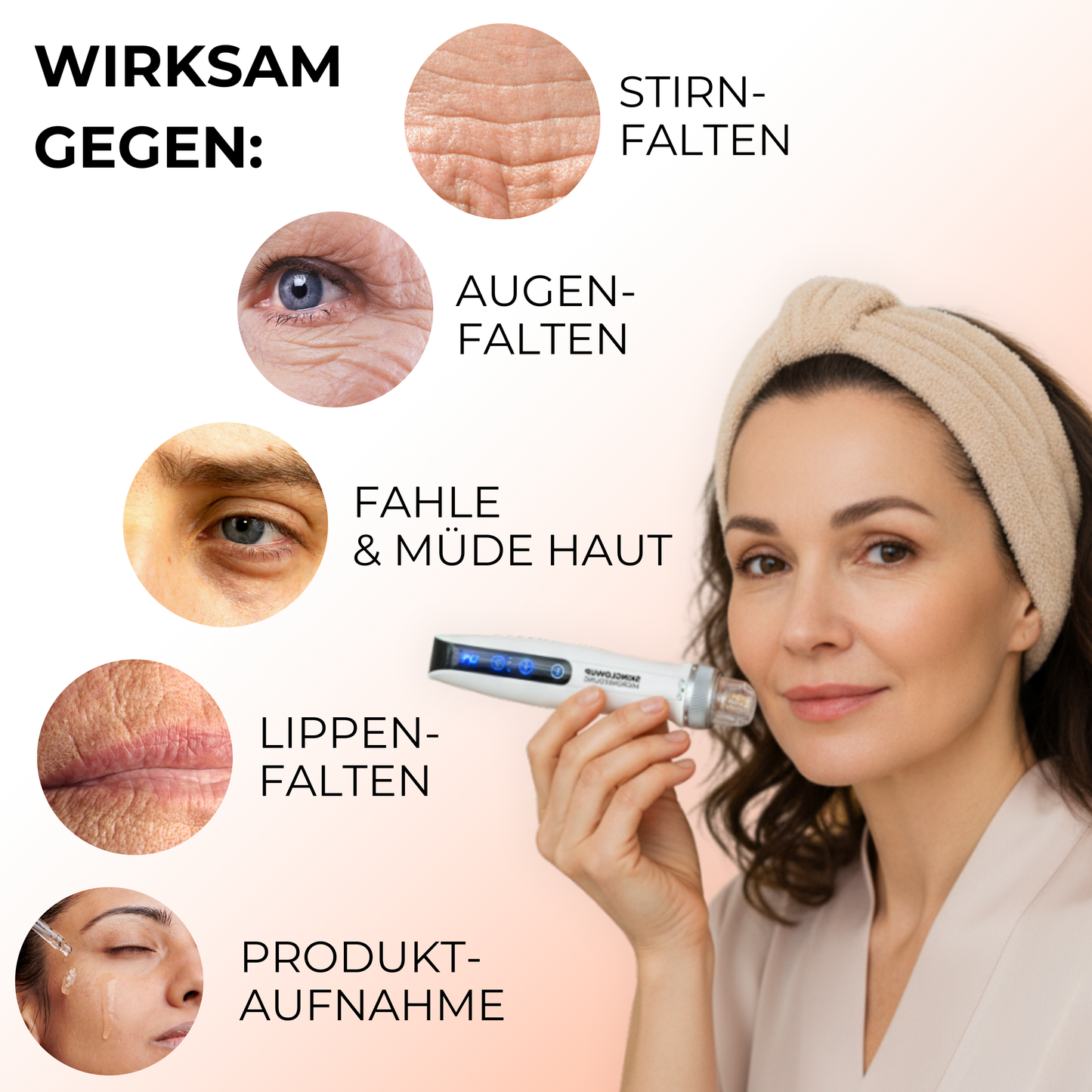 Dermapen Anti-Aging PRO 3in1 ᐅ Microneedling, EMS & LED für Studio Effekt zuhause