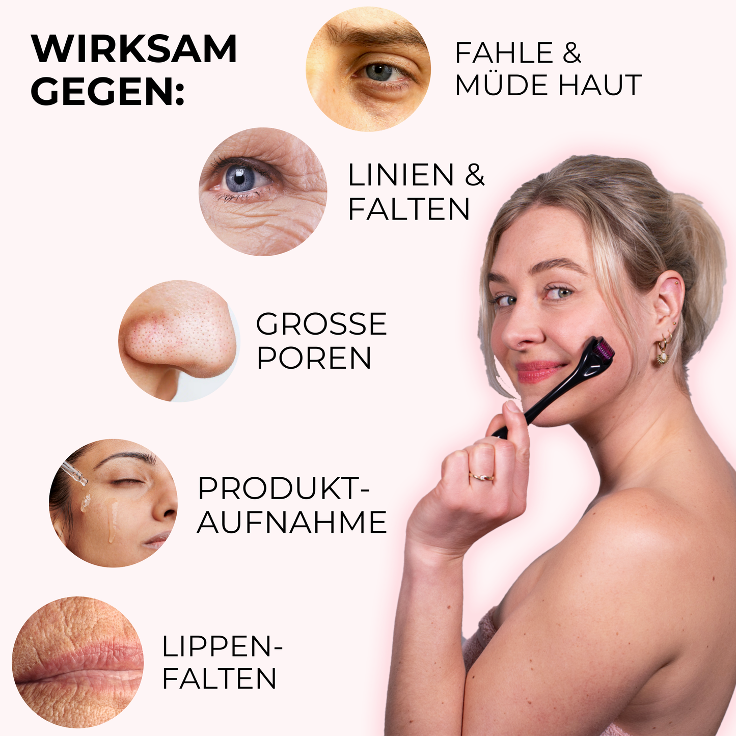 Microneedling Dermaroller Gesicht 0,2mm ᐅ Hautverjüngung & feine Poren