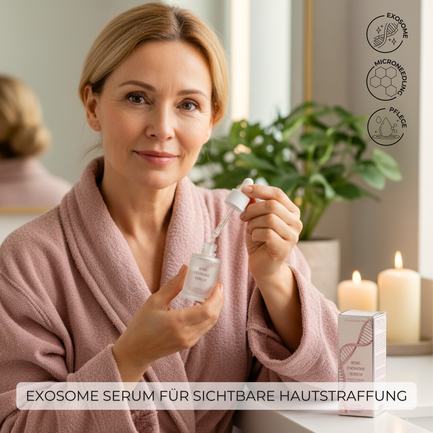 Rose Exosome PRO Serum für intensive Hautverjüngung ᐅ Microneedling & tägliche Pflege