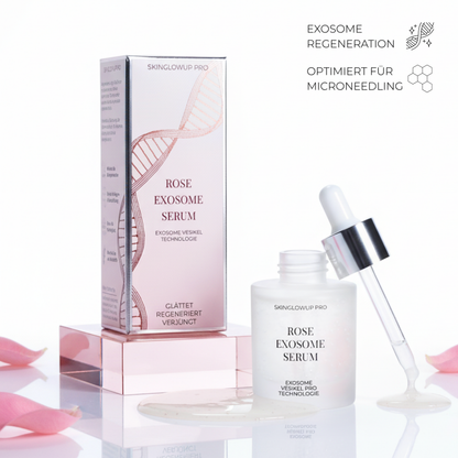 Rose Exosome PRO Serum für intensive Hautverjüngung ᐅ Microneedling & tägliche Pflege