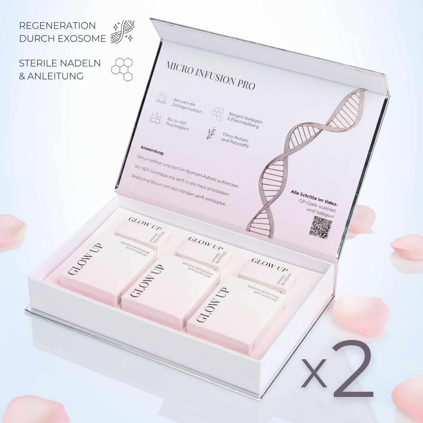 Micro Infusion System PRO mit Rose Exosome Serum ᐅ Intensive Hautverjüngung
