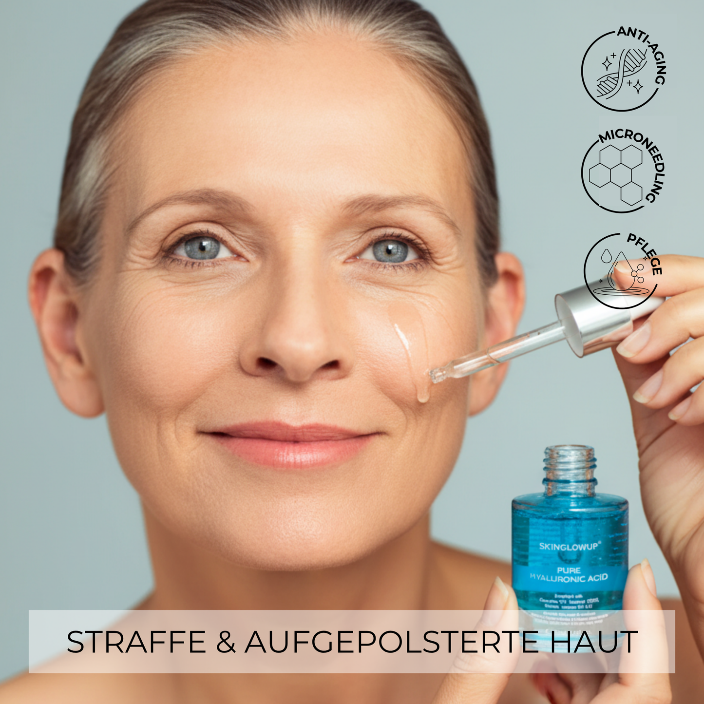 Hyaluron Lifting Serum für Straffung & Feuchtigkeit ᐅ Microneedling & tägliche Pflege