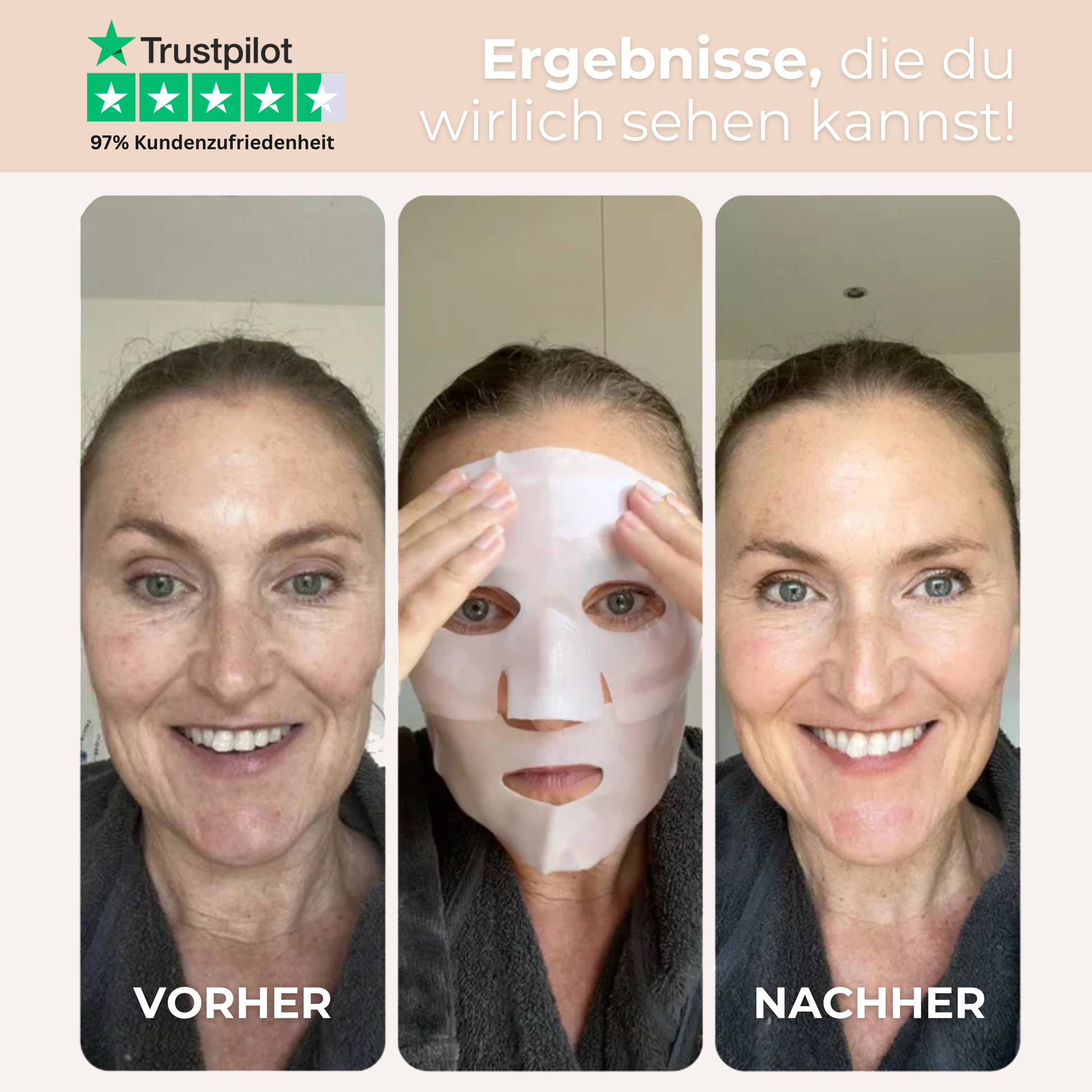 Erfahrungen mit der Kollagen Hydrogel Maske für pralle und glatte Haut