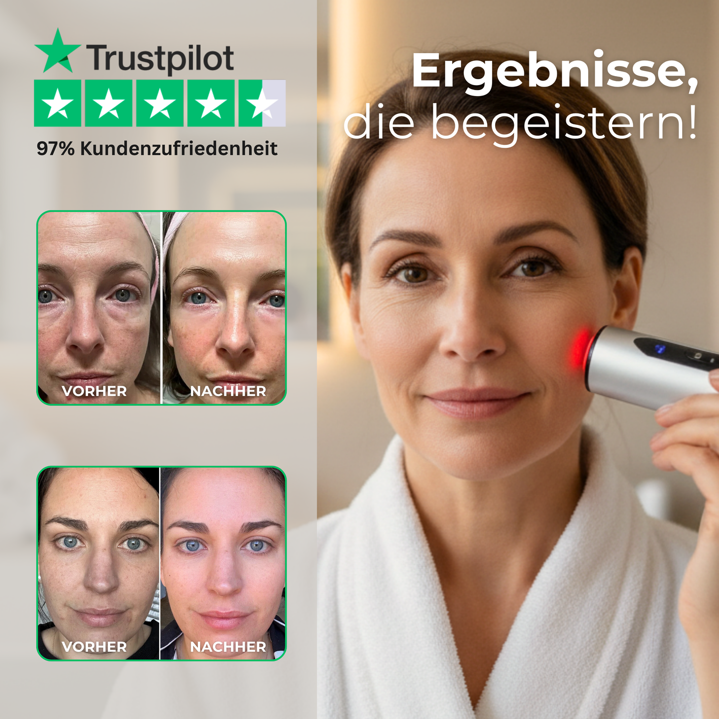 Radiofrequenz Microneedling für zuhause ᐅ RF 3in1 Dermapen Kombi-Set