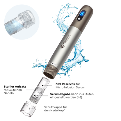 Micro Infusion Pen HydraGlow Ersatznadeln ᐅ 36er Nadeln mit Reservoir
