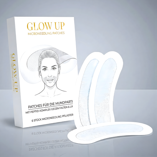 Microneedling Patches gegen Mundfalten und Nasolabialfalten für eine glattere Mundpartie