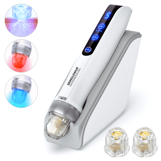 Dermapen Anti-Aging PRO 3in1 ᐅ Microneedling, EMS & LED für Studio Effekt zuhause