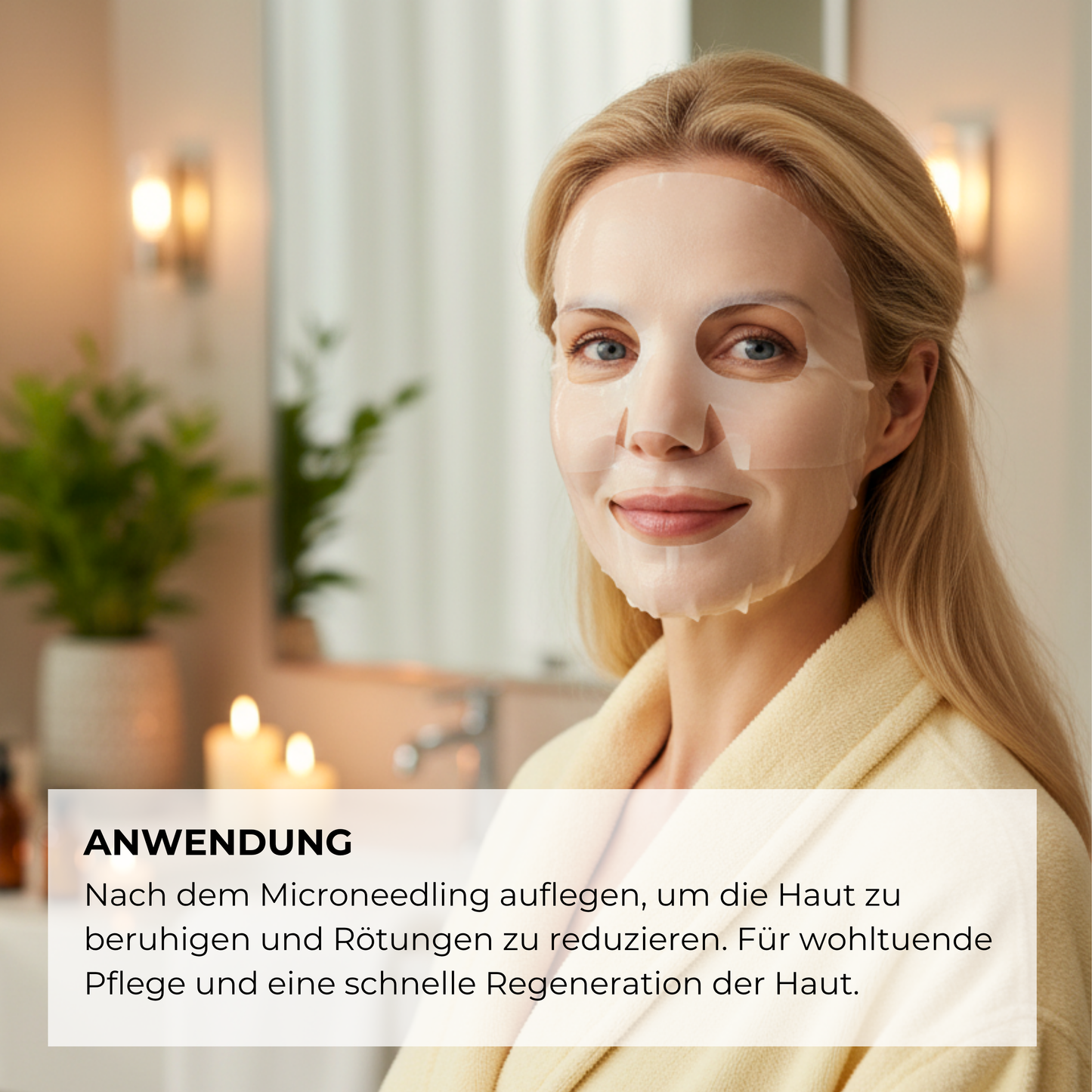 Beruhigende Niacinamide Maske nach Microneedling ᐅ Pflegt sanft & lindert Rötungen