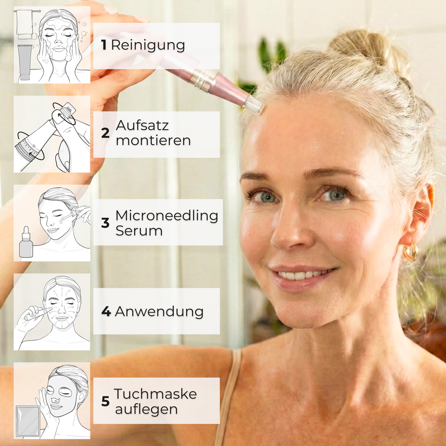 Anti-Aging Dermapen ᐅ Glatte Haut & weniger Falten zuhause