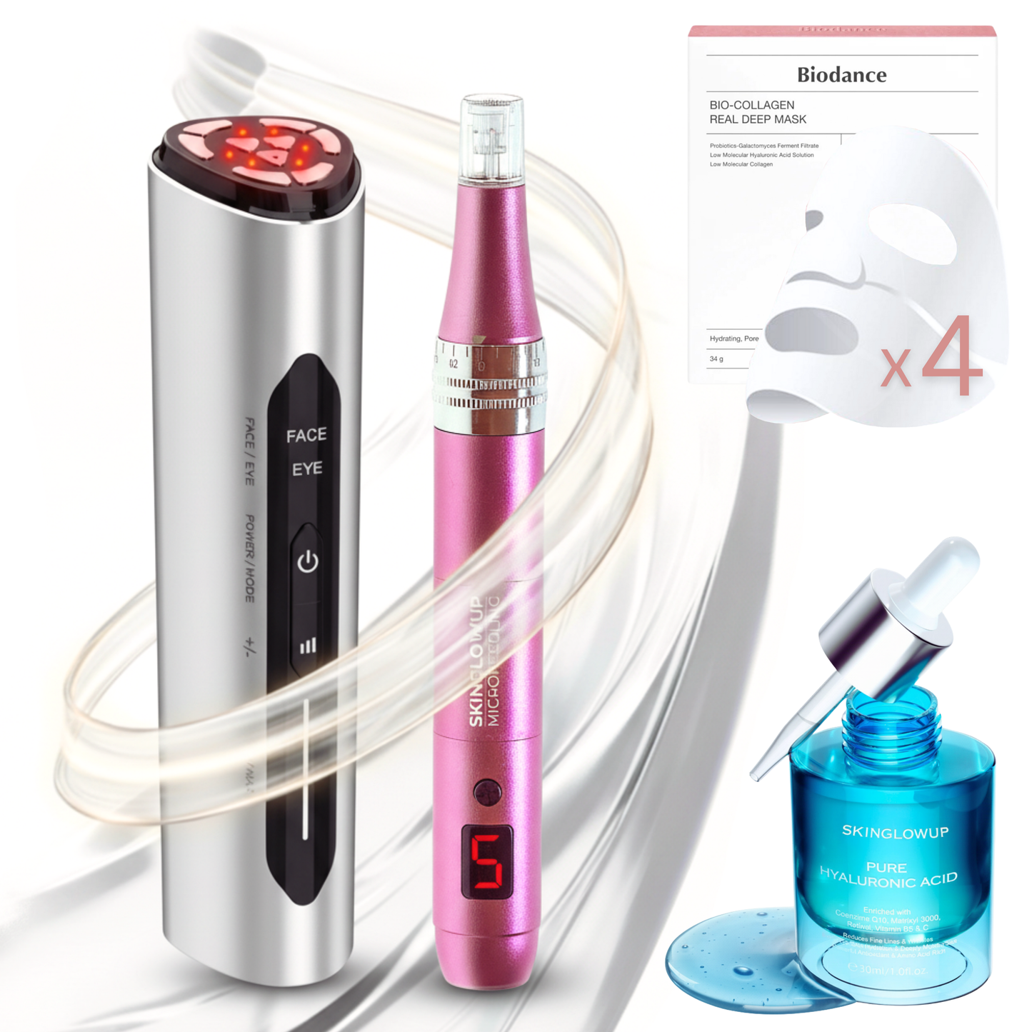 Radiofrequenz Microneedling für zuhause ᐅ RF 3in1 Dermapen Kombi-Set