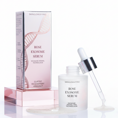 Rose Exosome Serum von SkinGlowUp Pro – Anti-Aging Serum mit Exosomen aus Rosenblüten für straffere Haut, verbesserte Elastizität und Regeneration