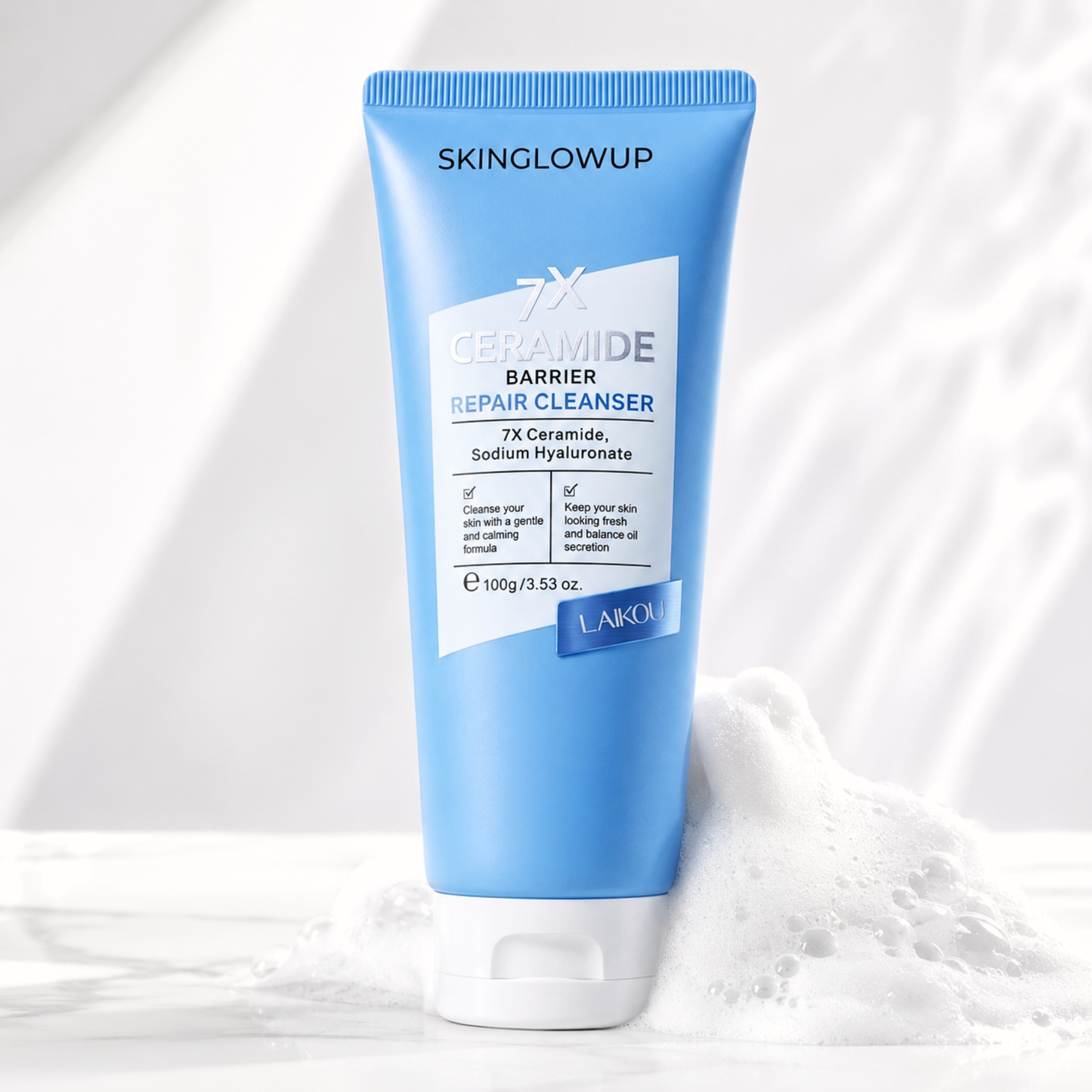 Milder Ceramide Gesichtsreiniger ᐅ Hautbarriere vor dem Needling stärken